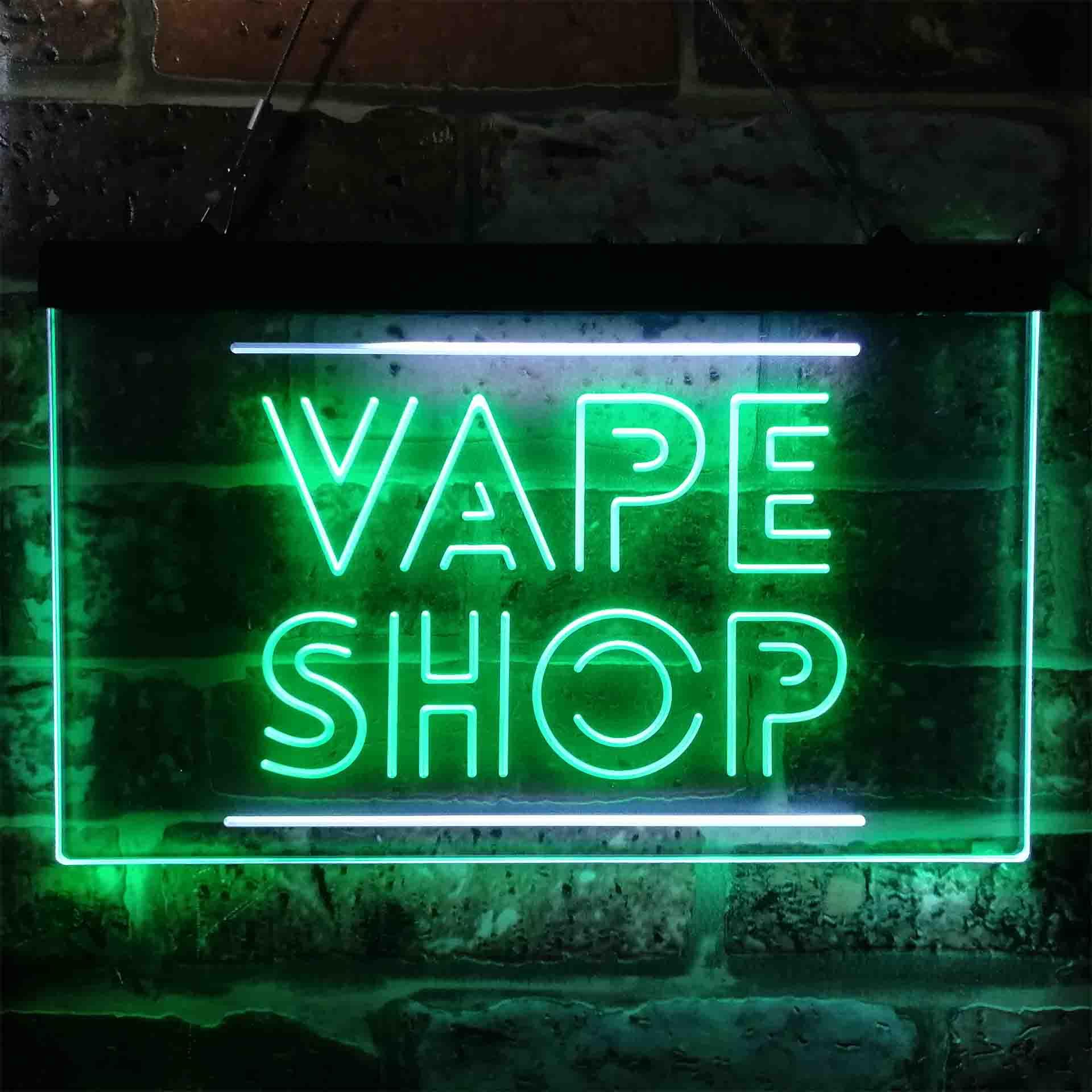 VAPE SHOP Dual Color Led Neon  - مراجعة Vaping Shop وسعره