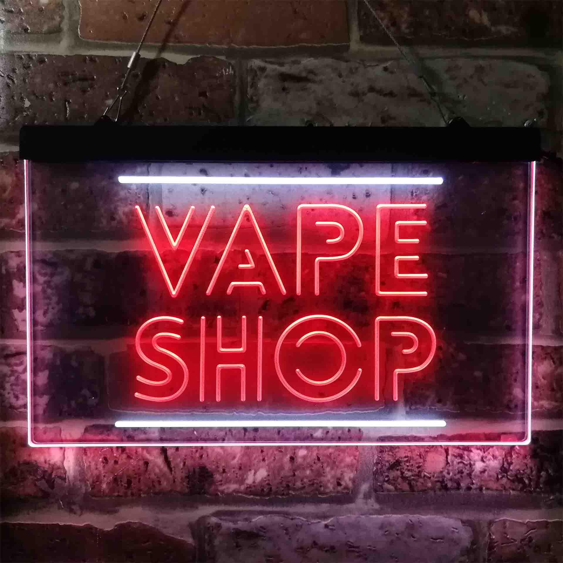VAPE SHOP Dual Color Led Neon  - مراجعة Vaping Shop وسعره