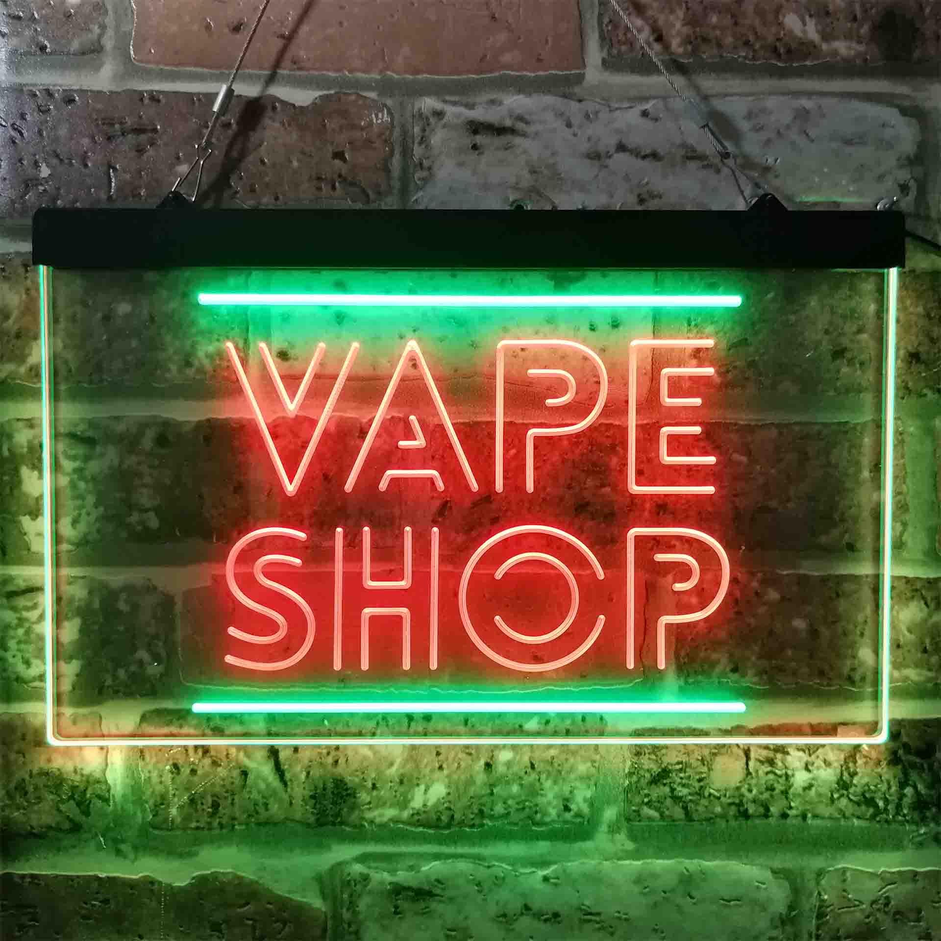VAPE SHOP Dual Color Led Neon  - مراجعة Vaping Shop وسعره