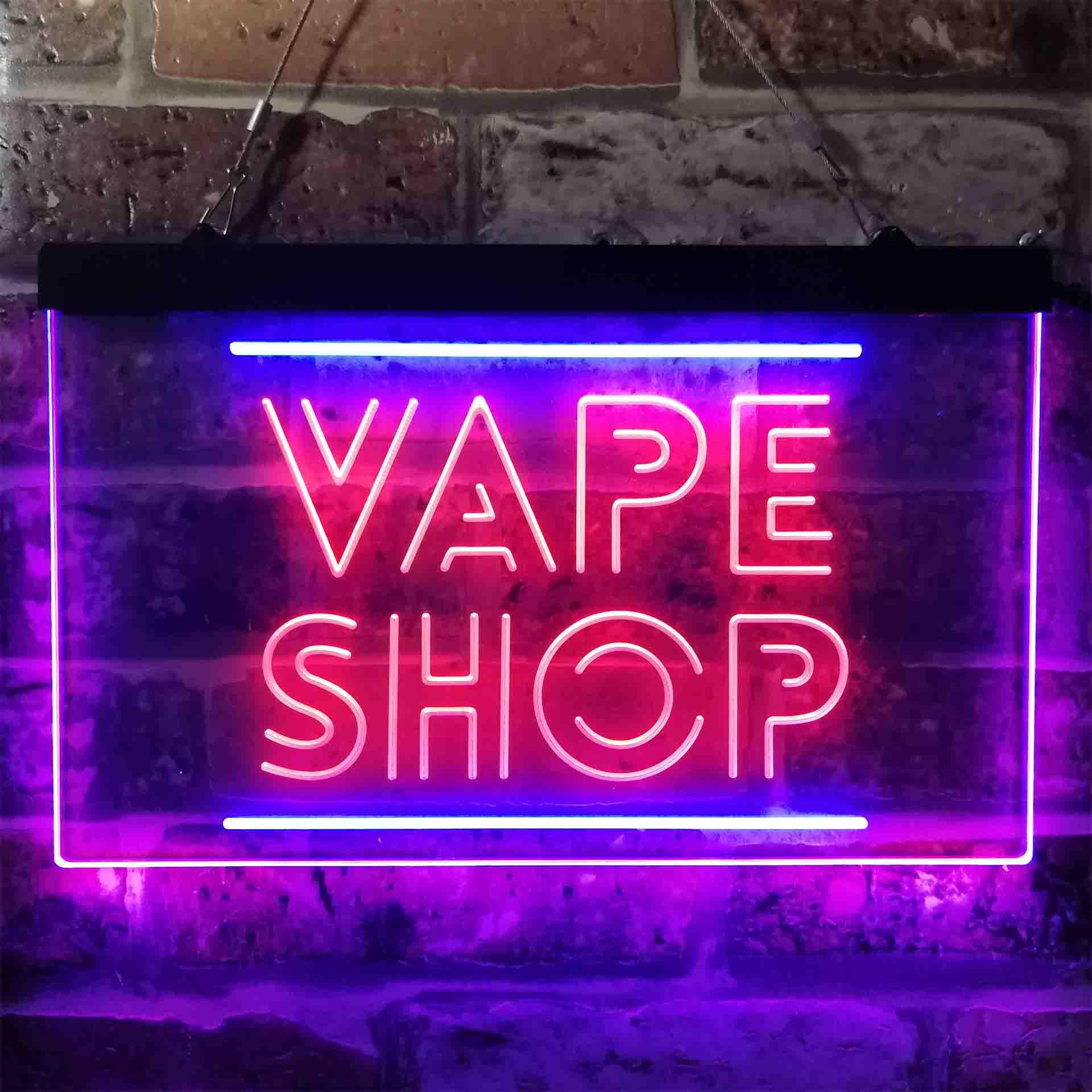 VAPE SHOP Dual Color Led Neon  - مراجعة Vaping Shop وسعره
