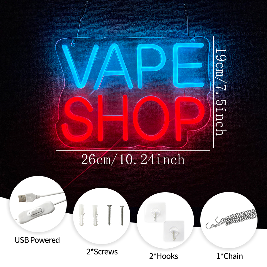 Vape Shop Neon Sign For Wall D - مراجعة Vaping Shop وسعره