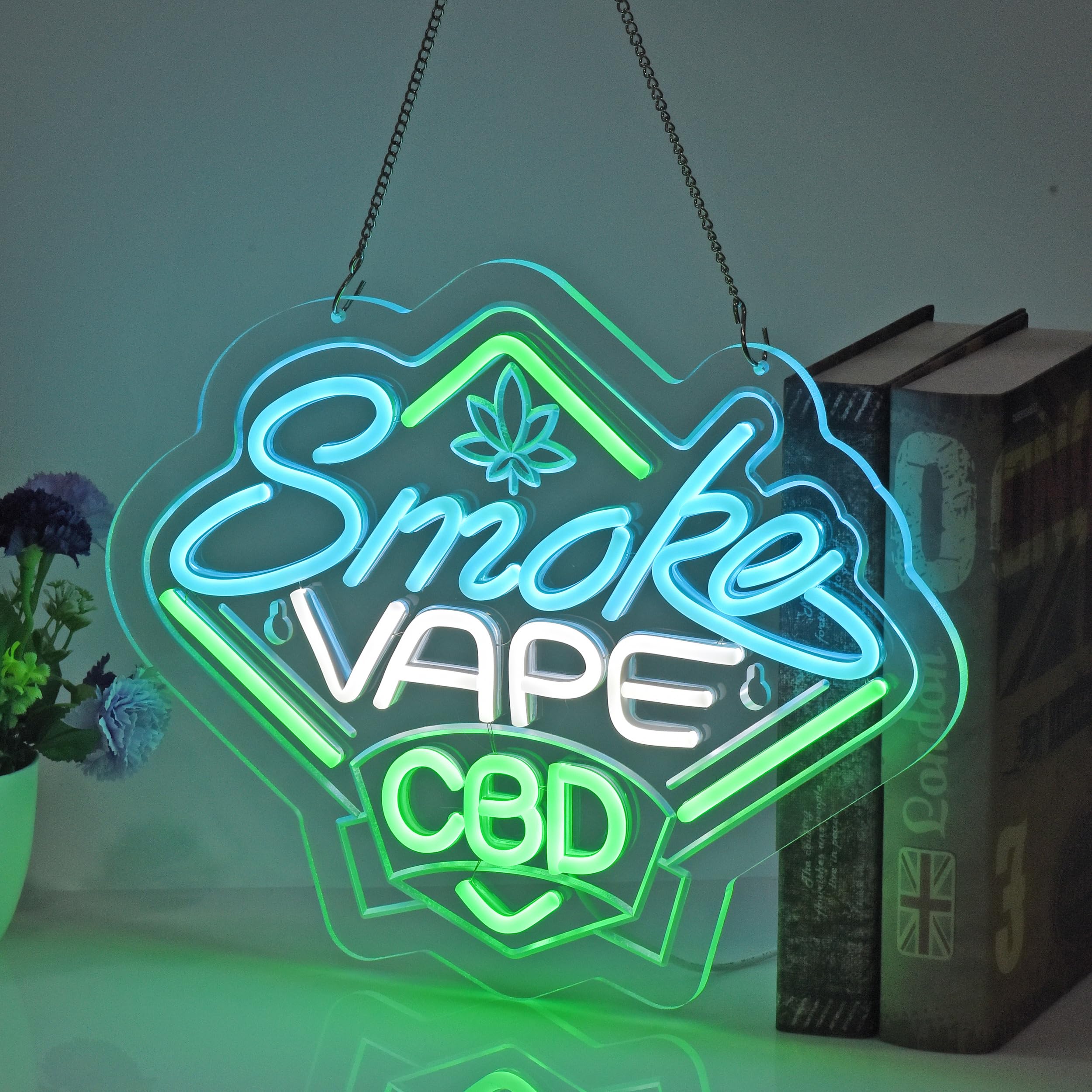 Smoke and Vape Shop Neon Sign  - مراجعة Vaping Shop وسعره