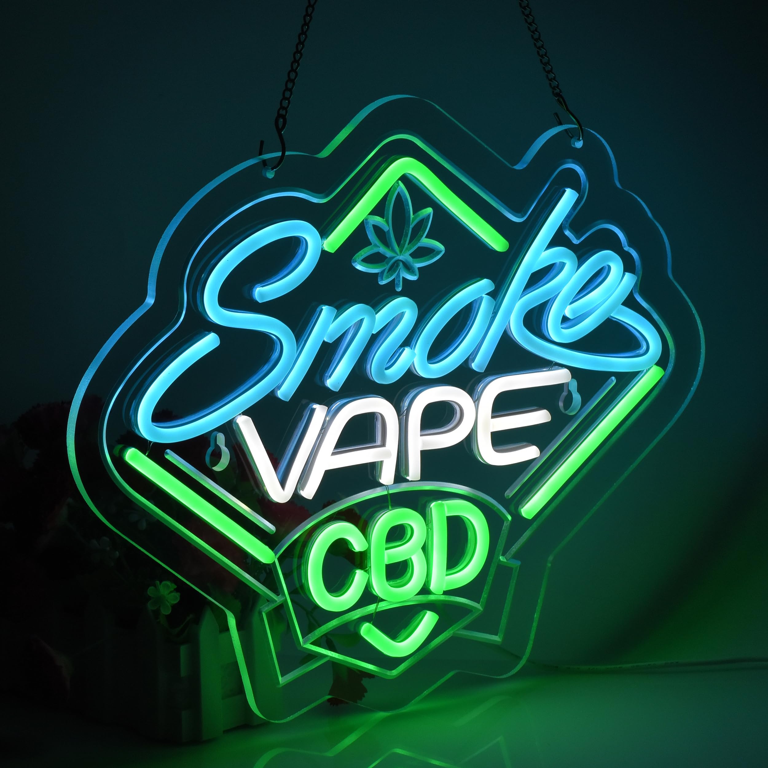 Smoke and Vape Shop Neon Sign  - مراجعة Vaping Shop وسعره
