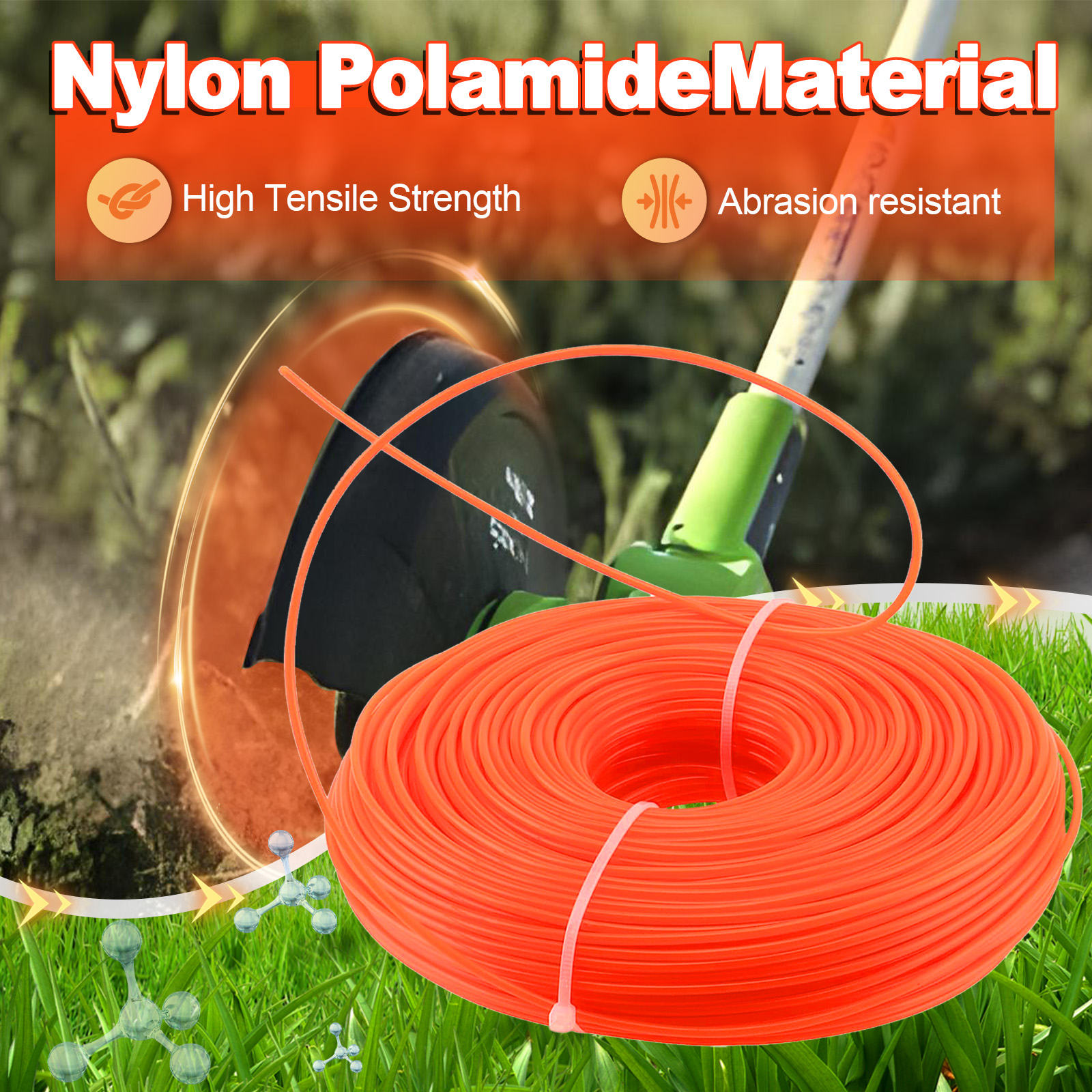 1.6mm～3mm*15M Round Nylon Trim - مراجعة Dry Herb Vaping Accessories وسعره
