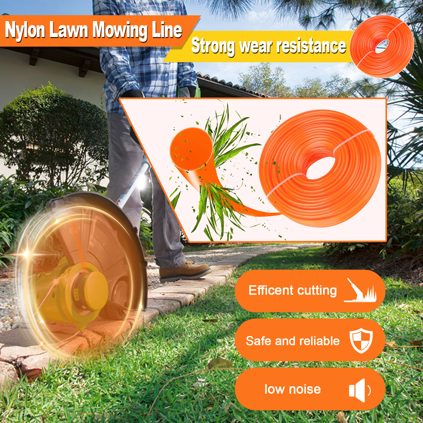 1.6mm～3mm*15M Round Nylon Trim - مراجعة Dry Herb Vaping Accessories وسعره
