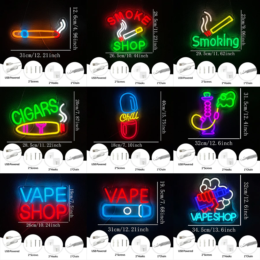 USB Bright Led Advertising Dis - مراجعة Vaping Shop وسعره