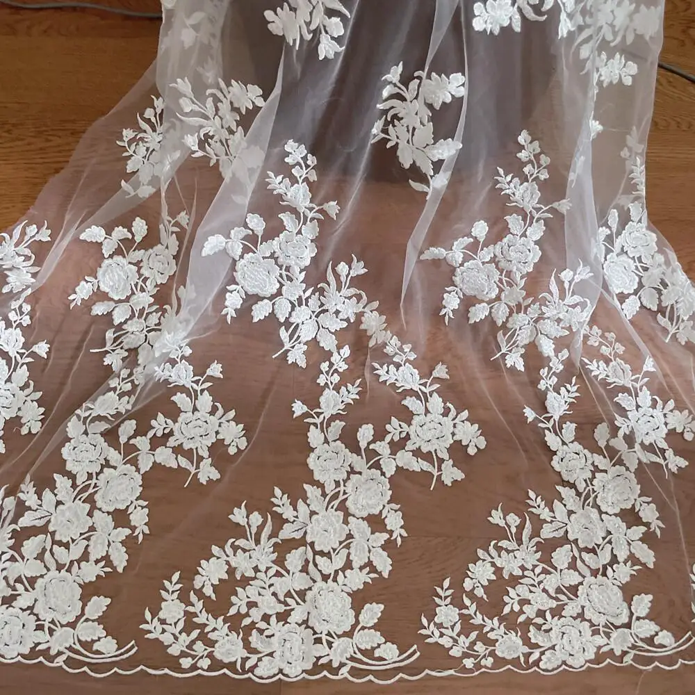 French Embroidered Lace Fabric - مراجعة Dry Herb Vaping Accessories وسعره